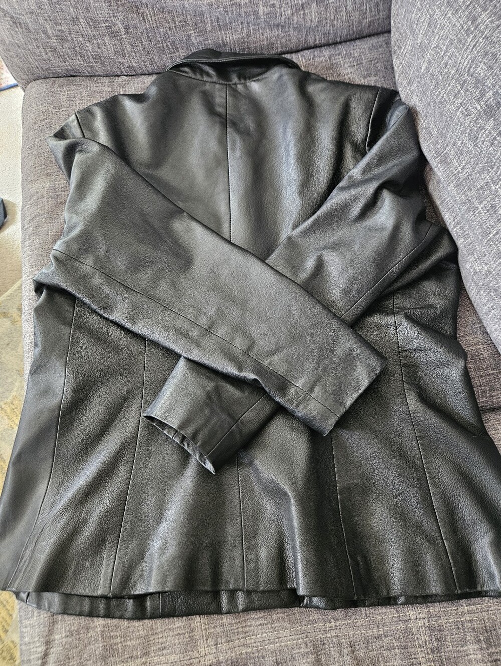Vintage Beardmore Black Leather button-up Jacket. 21ptp - Picture 14 of 14